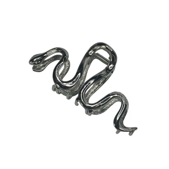 METAL SNAKE CLAW CLIP (SILVER) - Picture 1 of 4